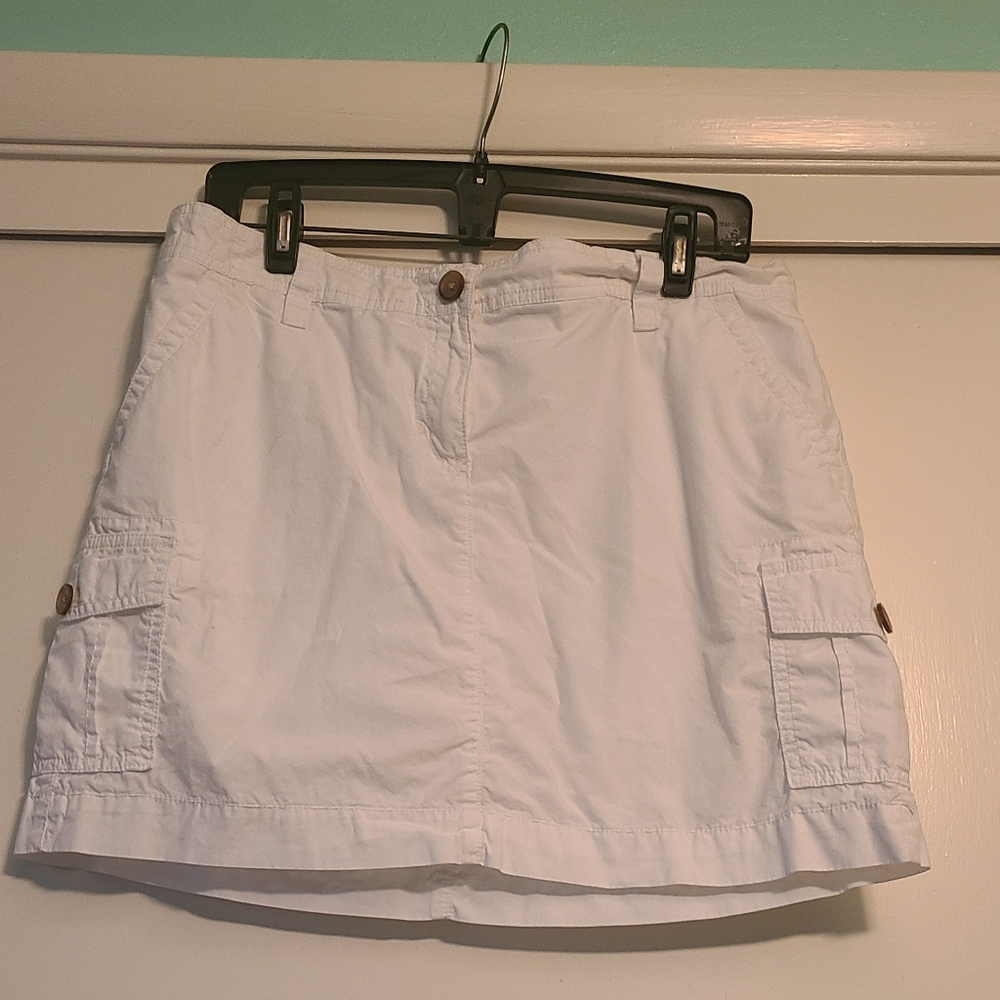 White Skort